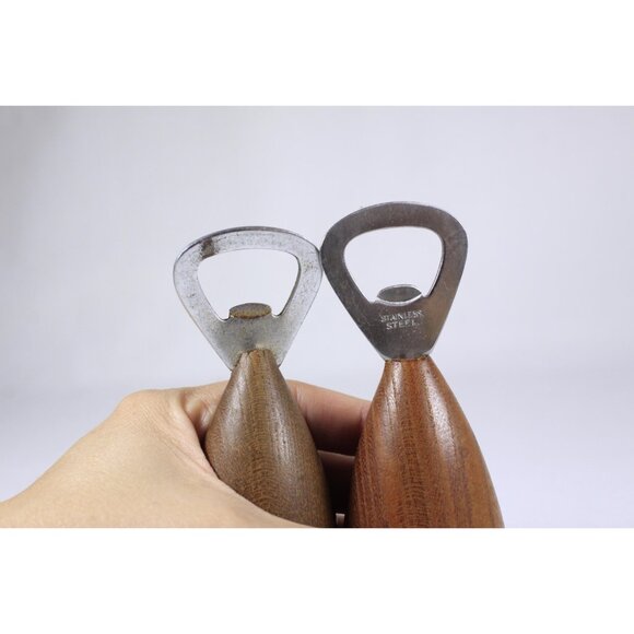 Pair wooden dove bottle openers, pigeon beer bottle openers, home bar decor - Picture 7 of 10